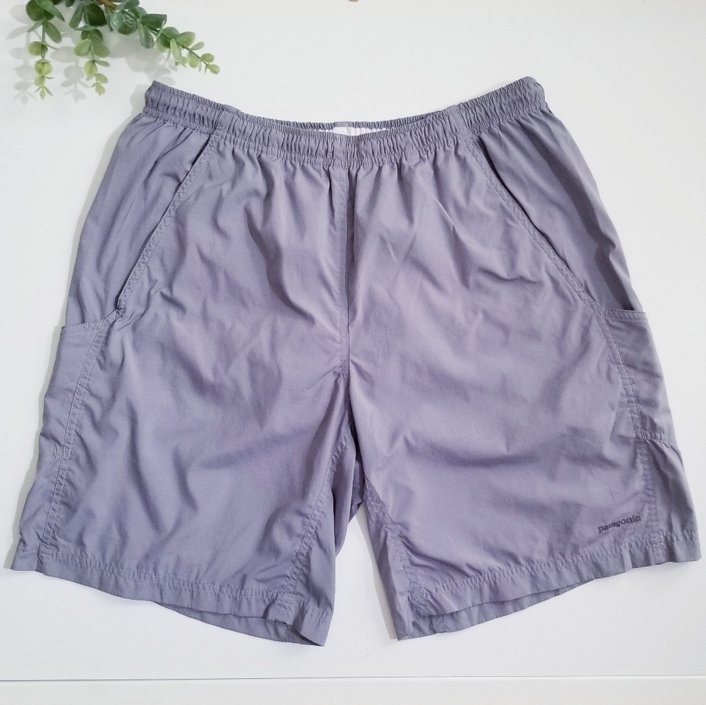 PATAGONIA Men's Baggies Shorts - 8" Large Grey Swim Athletic Lined